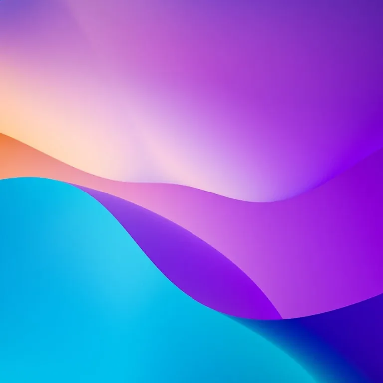 Deep purple and blue gradient waves folding into each other