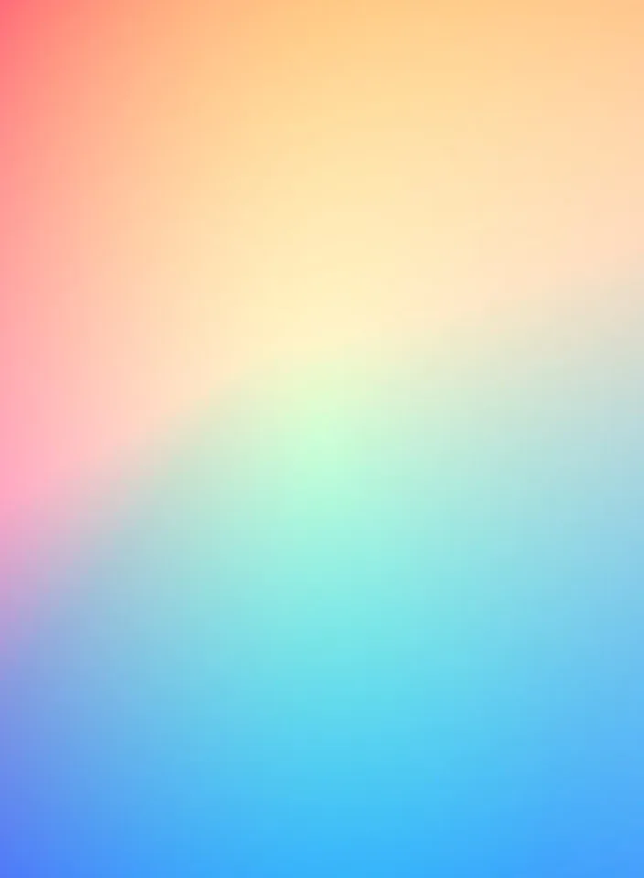 A soft gradient mesh moving from peach into teal